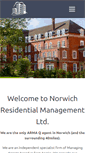 Mobile Screenshot of norwichresidentialmanagement.co.uk